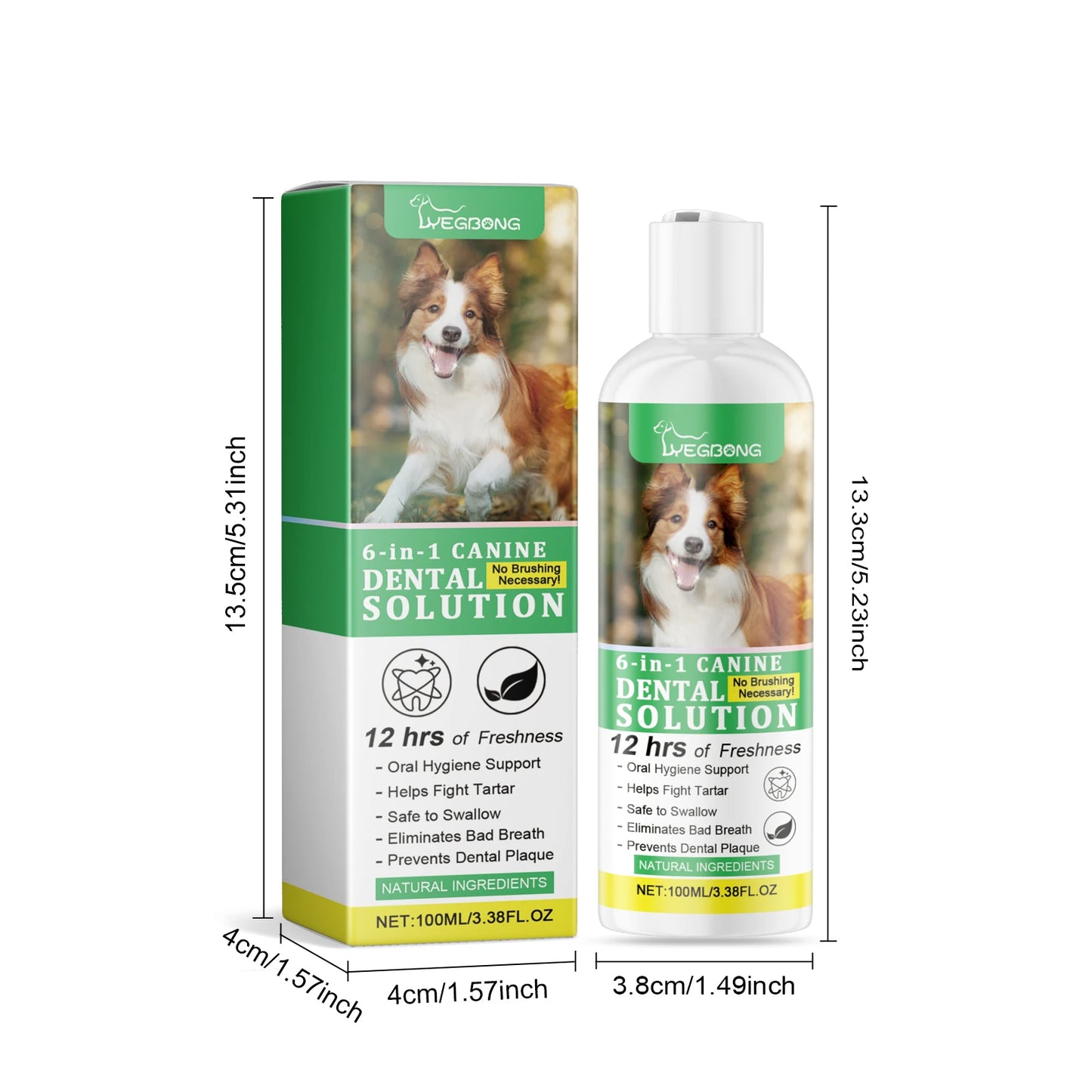 YEGBONG Pet Dental Care Liquid For Teeth Stains And Breath