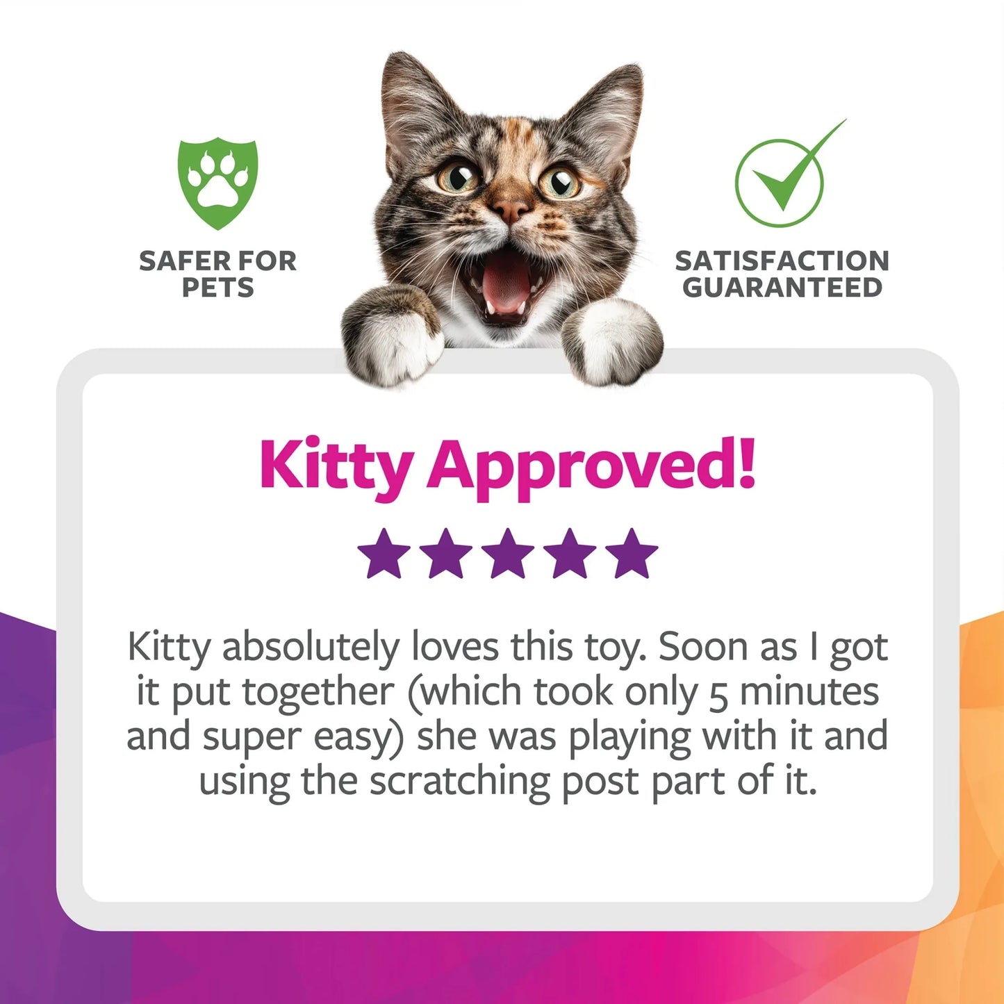 Spin Cat Toy Wand For Cats Carpet Scratching Post Interactive