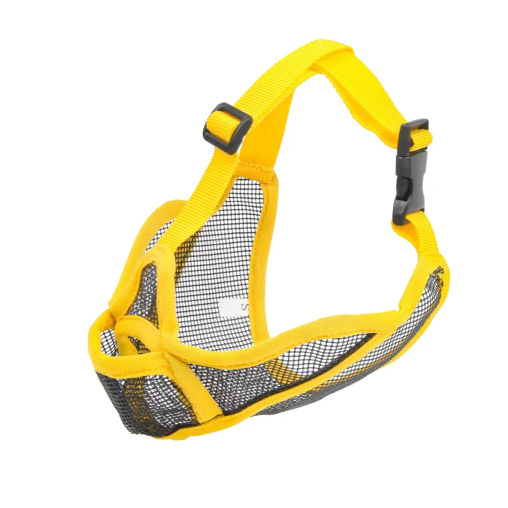 Breathable Dog Muzzle For Short Snouted Breeds Prevent Barking