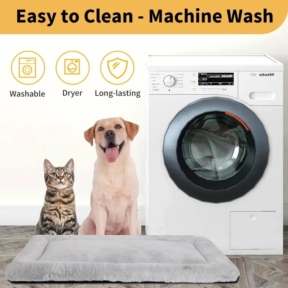 DAFIFY Washable Dog Crate Pad Ultra Soft Bedding For Dogs