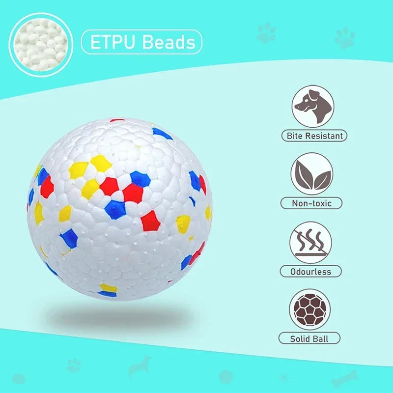 YOUSE Bite Resistant Dog Ball Toy Elastic E-TPU Chew Ball