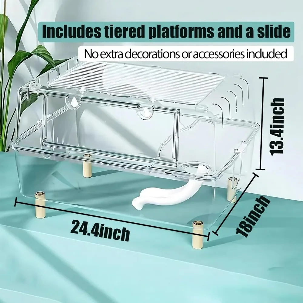 Small Animal Habitat Enclosure For Hamsters And Guinea Pigs