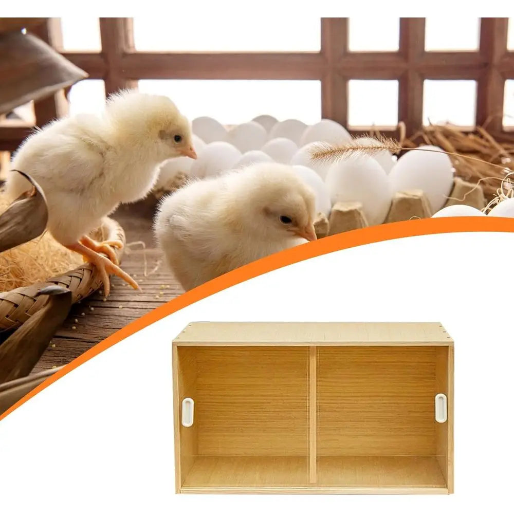 Chick Brooder Box Breeding Box Wooden Habitat for Pets