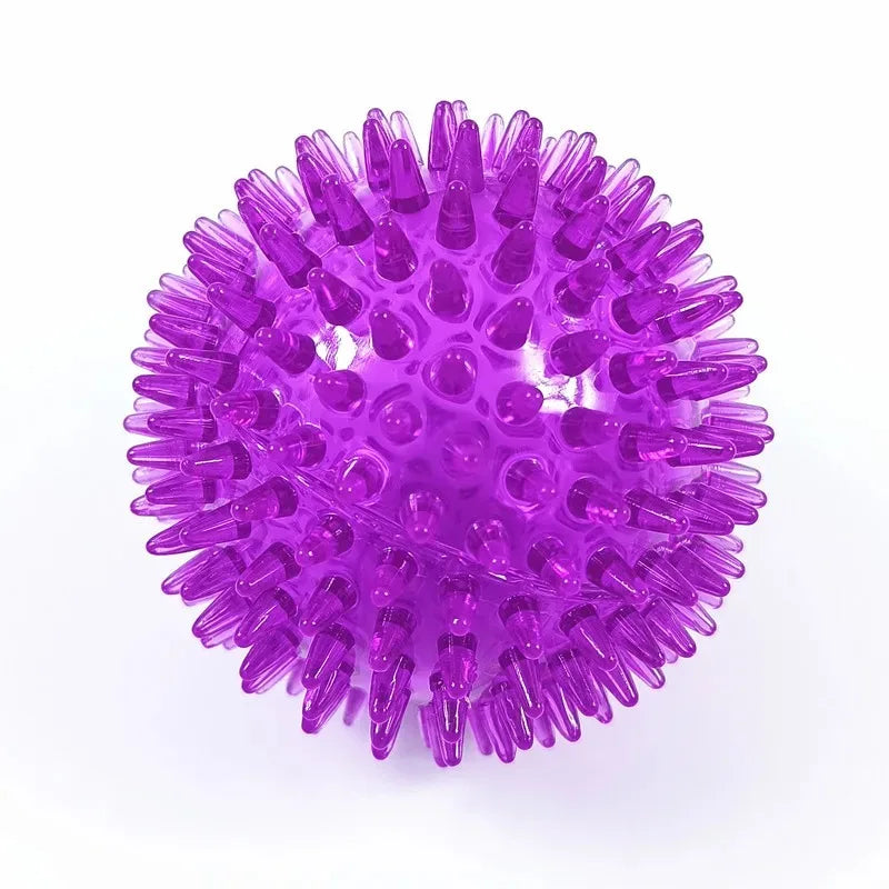 Rubber Squeaky Dog Toy Ball For Teeth Cleaning And Training