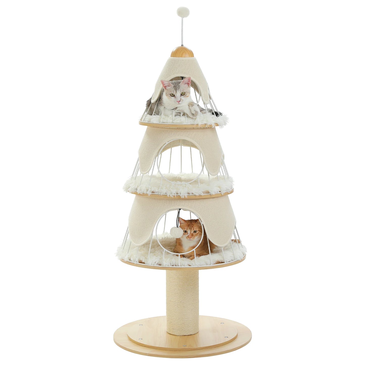 PAWZ Road Christmas Cat Tree Modern Tower With Thick Scratch Post