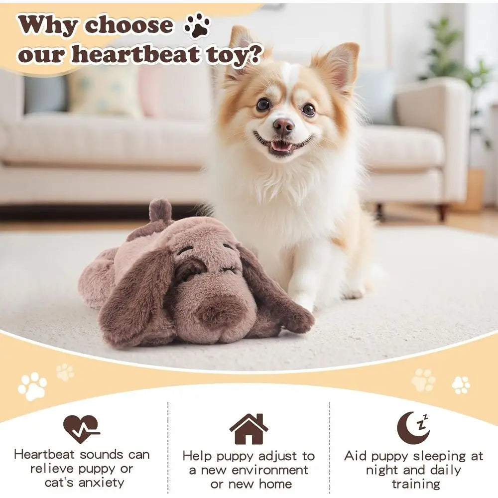 Puppy Heartbeat Toy Anxiety Relief Calming Aid For Pets