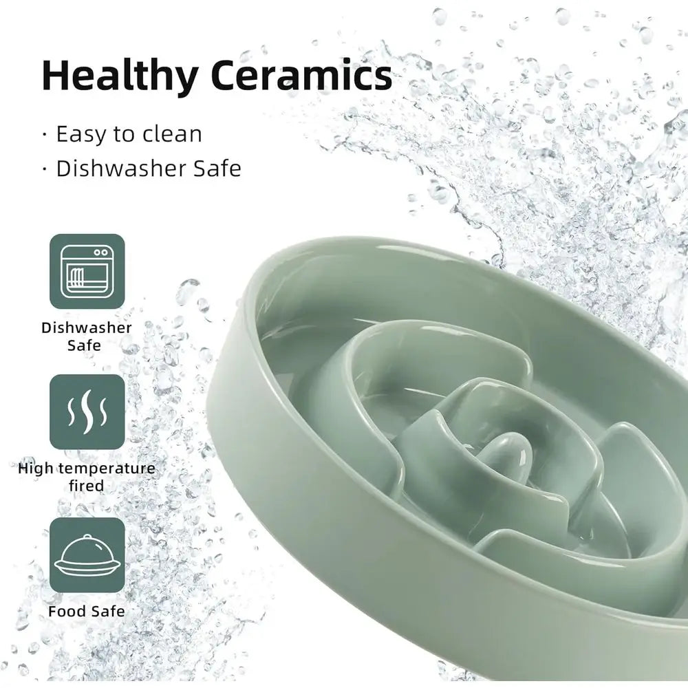 Slow Feeder Puzzle Dog Bowl Non Slip Anti Choking Design