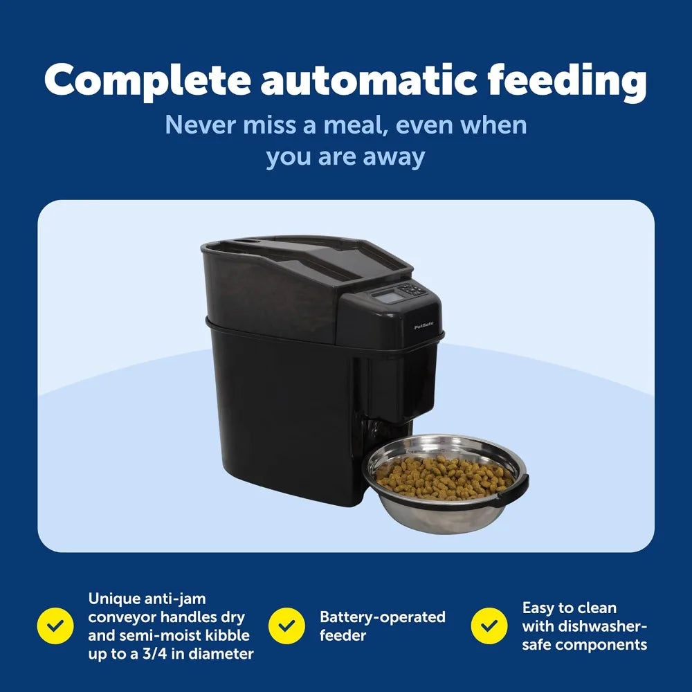 Automatic Pet Feeder for Cats and Dogs with Programmable Timer