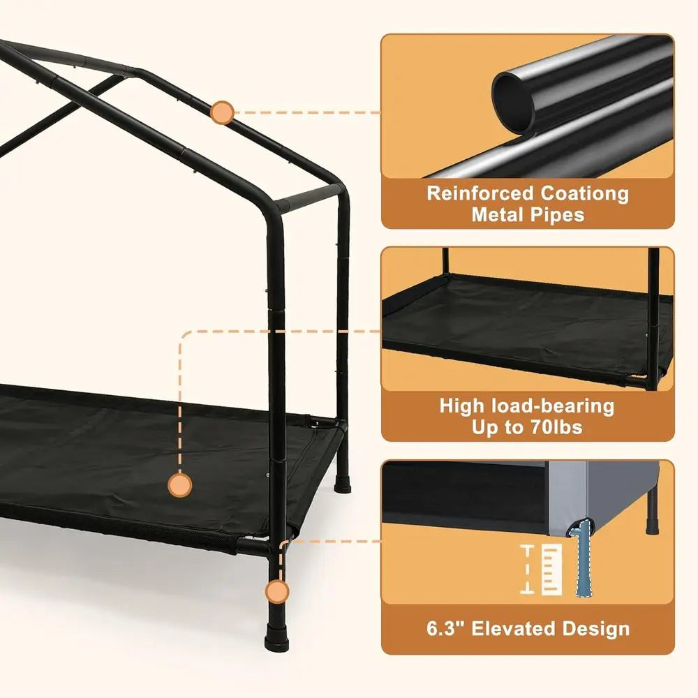Portable Outdoor Dog House Shelter Rainproof Cover Heavy Duty Waterproof