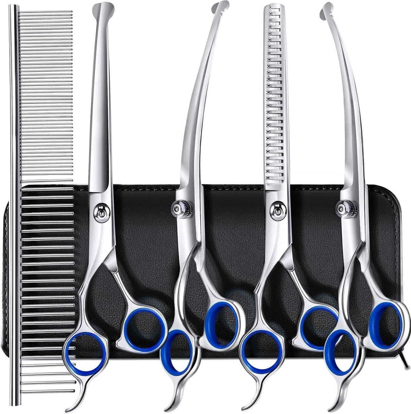 Titanium Coated Professional Dog Grooming Scissors 7 In 1