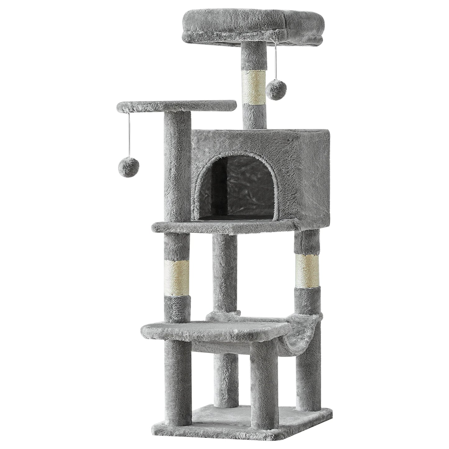 JHK Cat Tree Tower For Indoor MultiCat Climbing Sisal Scratching