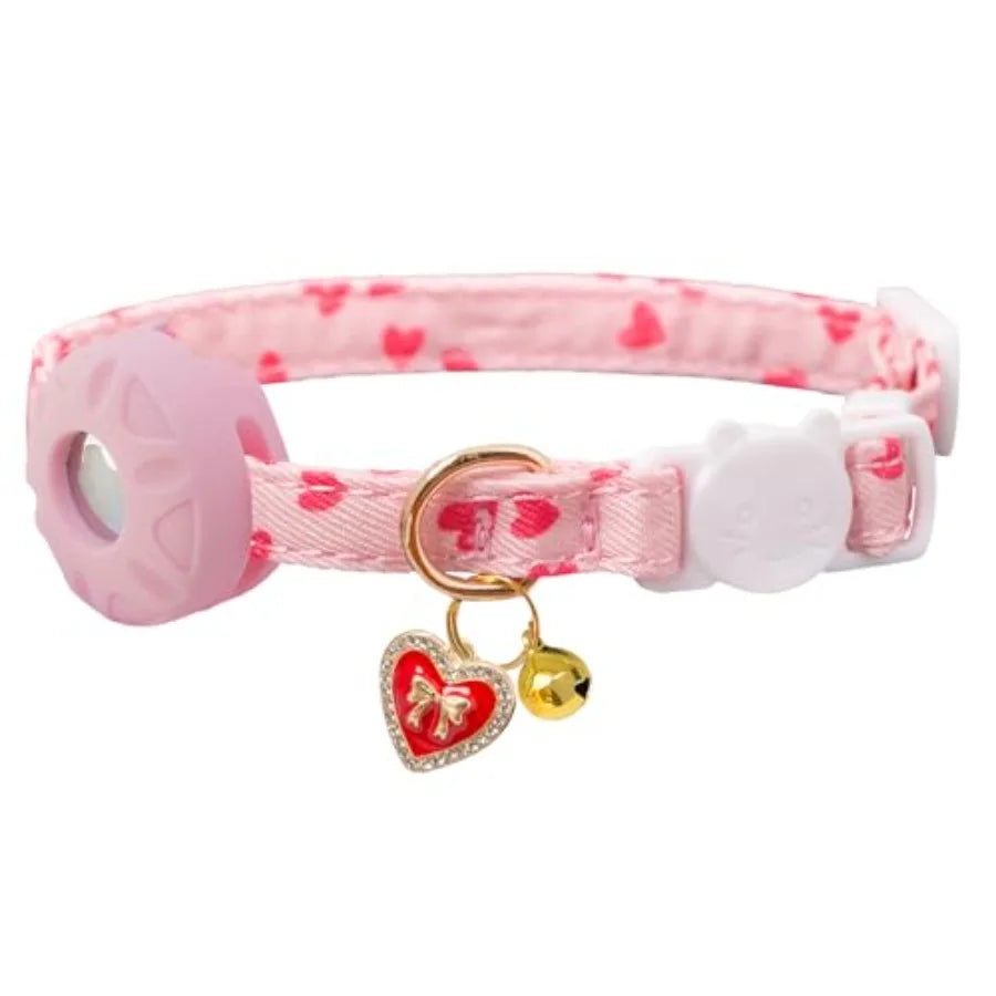 Breakaway Cat Collar With AirTag Holder For Apple AirTag Tracking