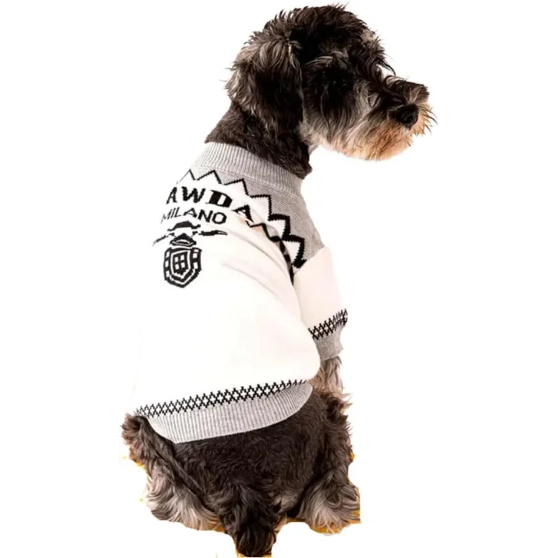 NONECN Designer Dog Clothes Sweater Shirt Outfit For Teacup Dogs