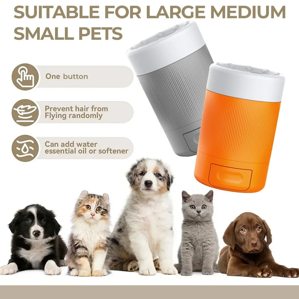 Portable Dog Paw Washer Cup With Silicone Brush For Travel