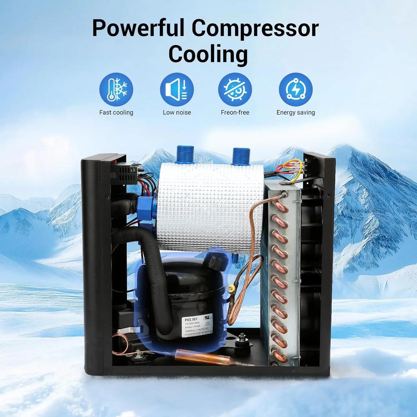 Aquarium Chiller One Third Horsepower For 79 Gallon Tanks Quiet Cooling