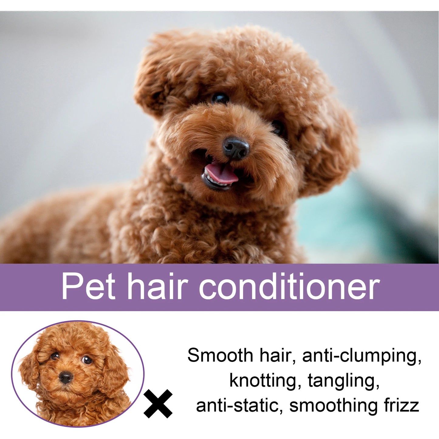 YEGBONG Pet Hair Conditioner Detangling Smoothing Thickening Volumizing