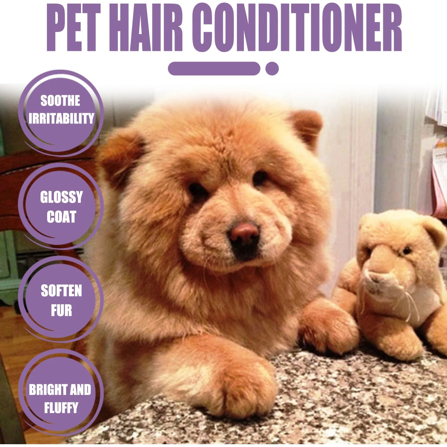 YEGBONG Pet Hair Conditioner Detangling Smoothing Thickening Volumizing