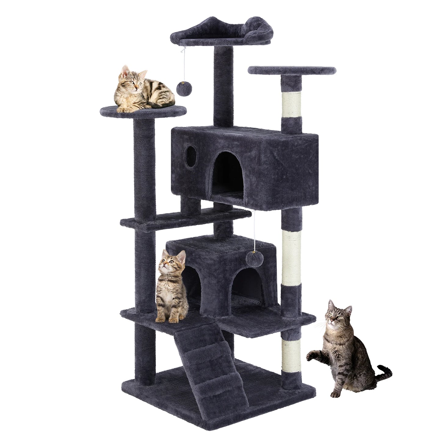 JHK Multi Level Cat Tree Tower With Sisal Scratching Post