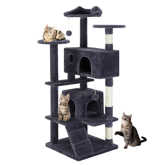 JHK Multi Level Cat Tree Tower With Sisal Scratching Post
