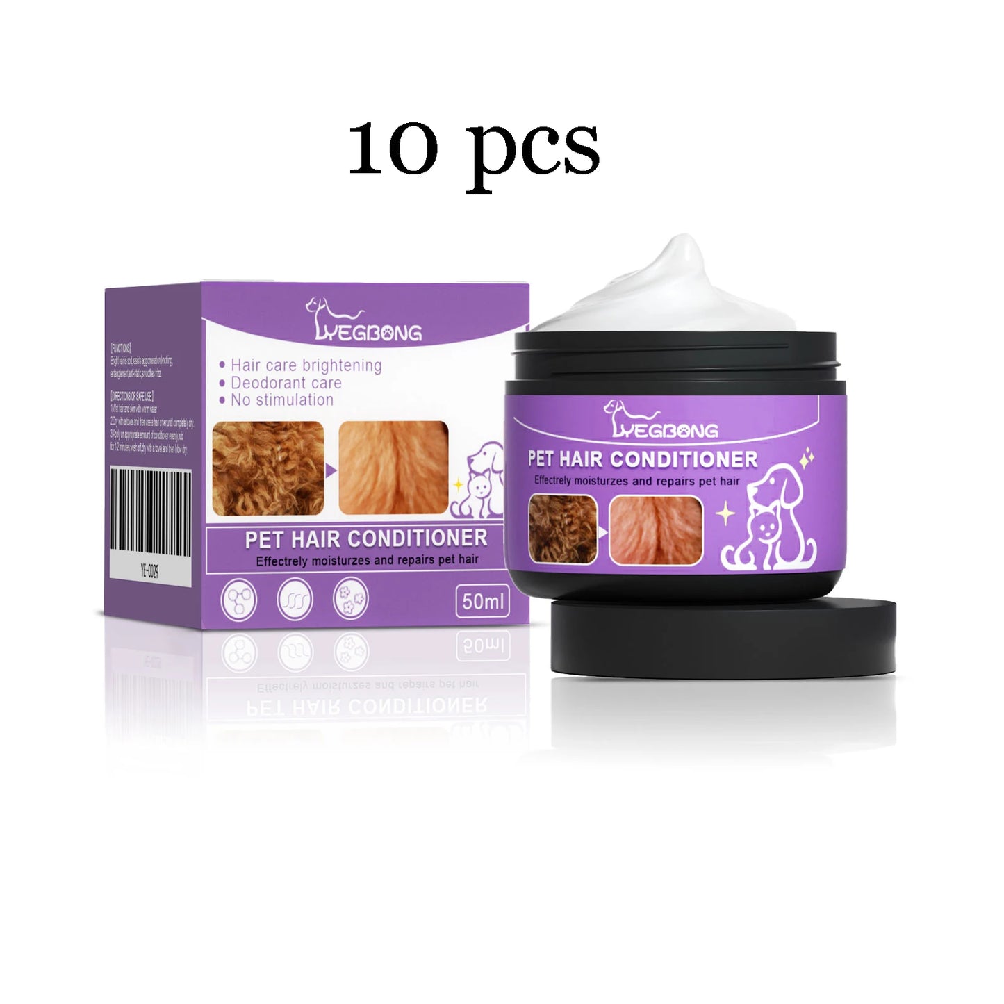 YEGBONG Pet Hair Conditioner Detangling Smoothing Thickening Volumizing