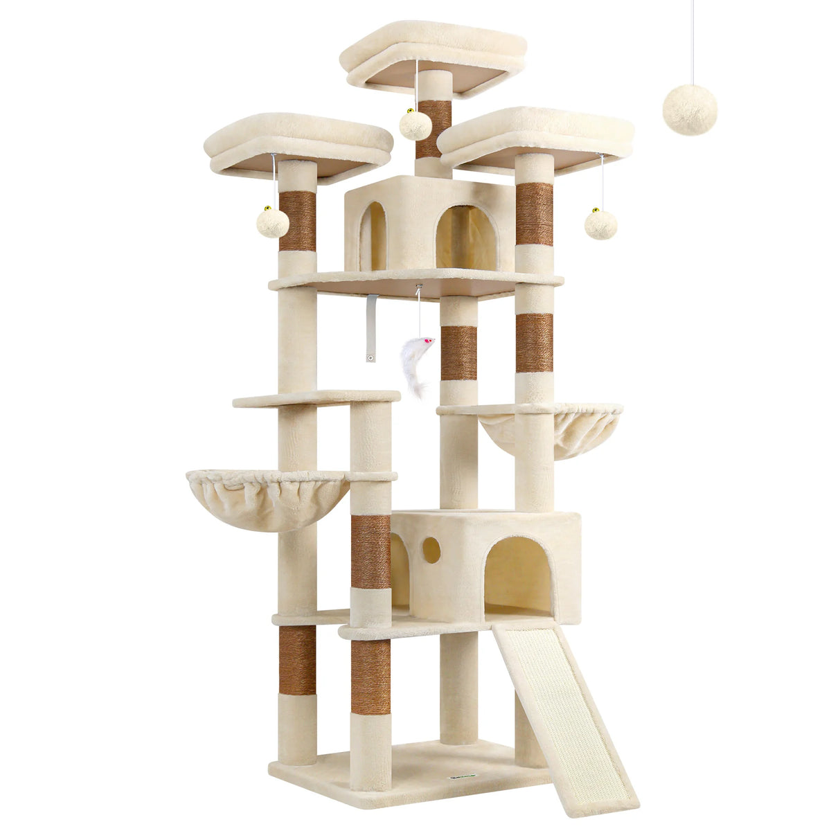 Globlazer Multi-Level Cat Tree Tower with Condos and Scratching Posts