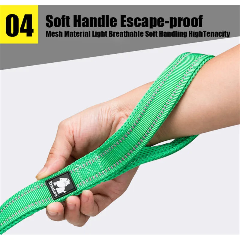 TRUELOVE Soft Pet Leash Reflective Nylon Mesh Padded For Pets