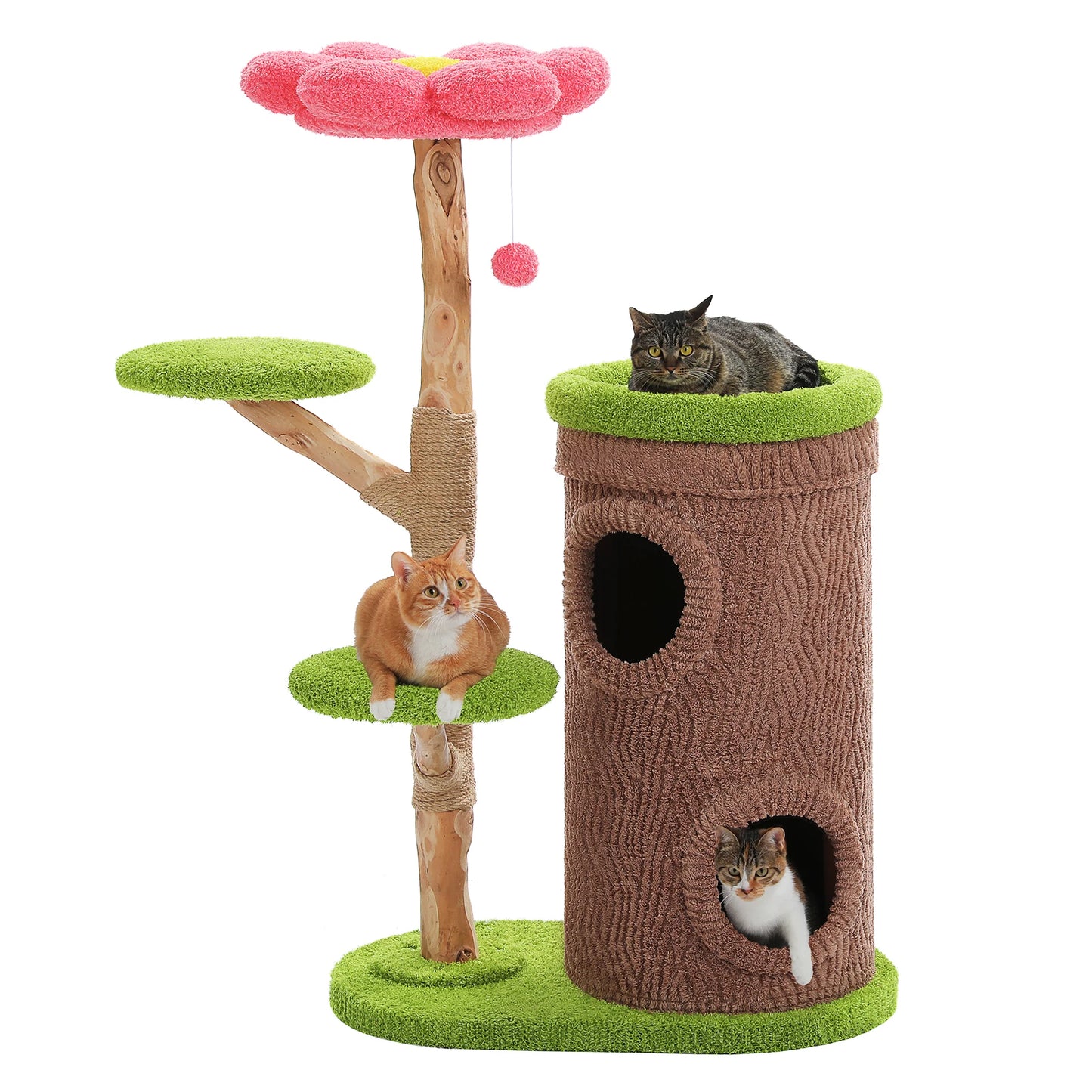 PAWZ Road Large Cat Tree Tower With 4 Condos And Scratching Posts