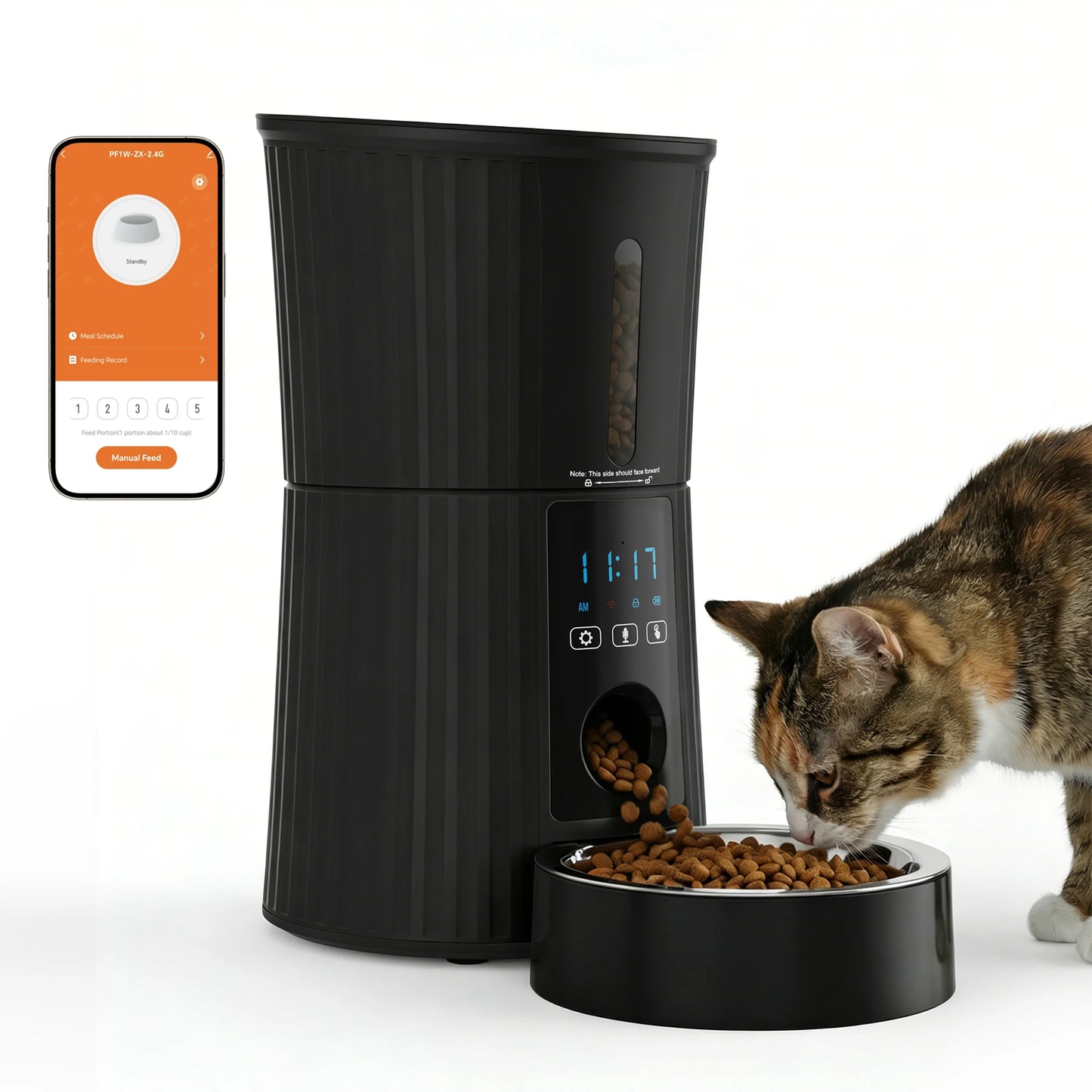 Automatic Cat Feeder WiFi Timed Dispenser With App Control