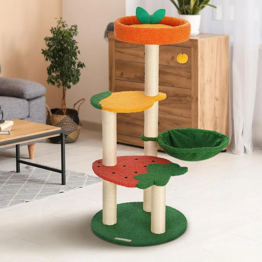 MKDK Cat Tree Condo With Sisal Scratching Posts For Cats