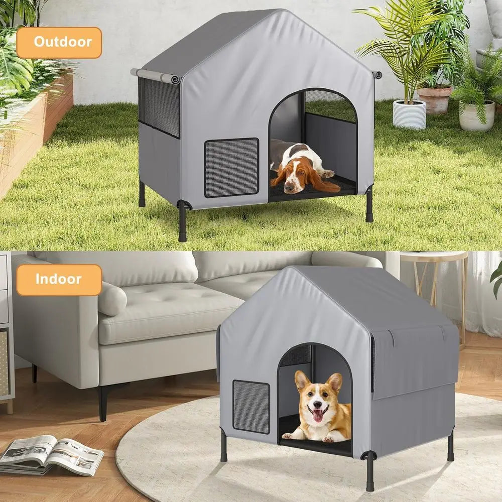 Portable Outdoor Dog House Shelter Rainproof Cover Heavy Duty Waterproof
