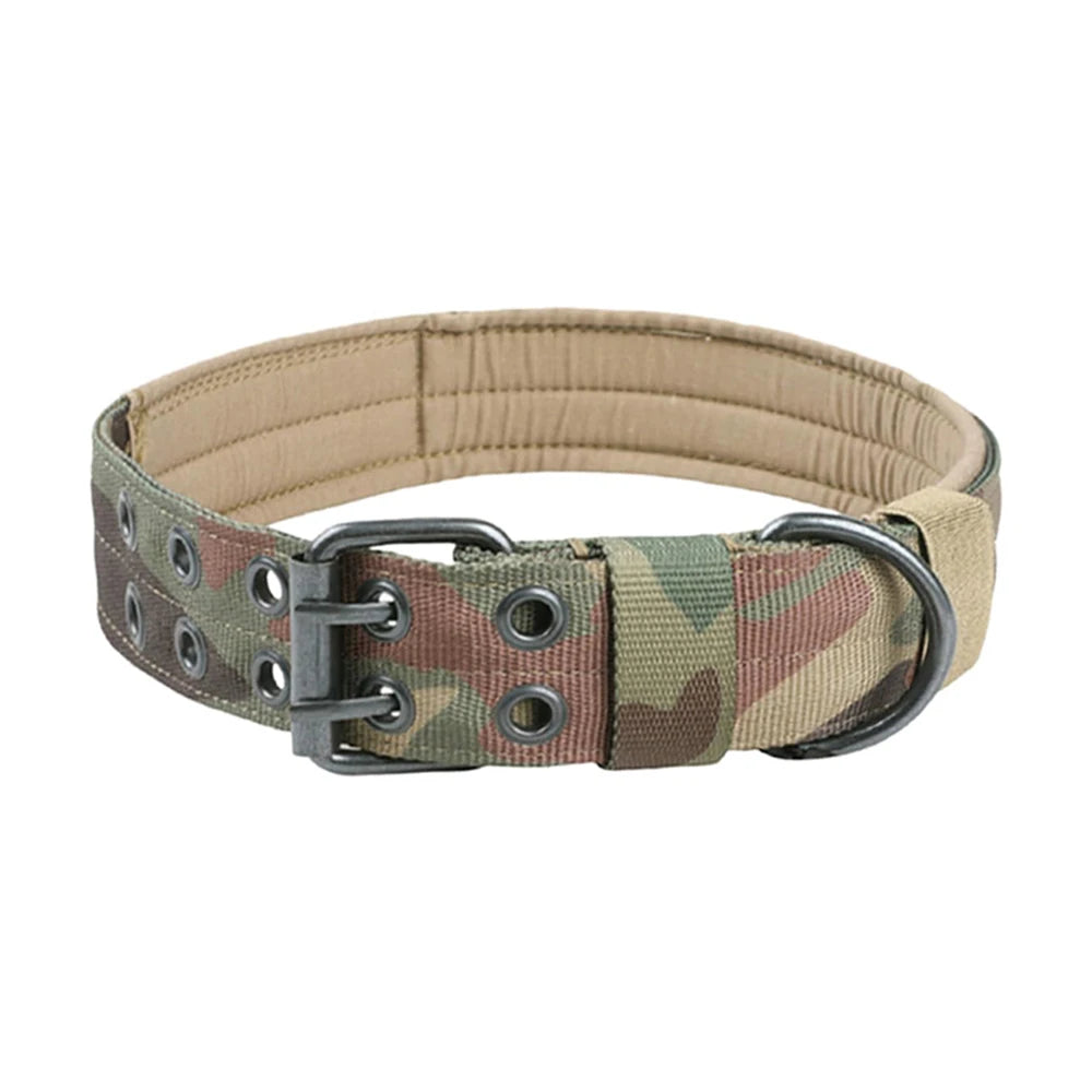 Durable Nylon Tactical Dog Collar For Active Working Pets