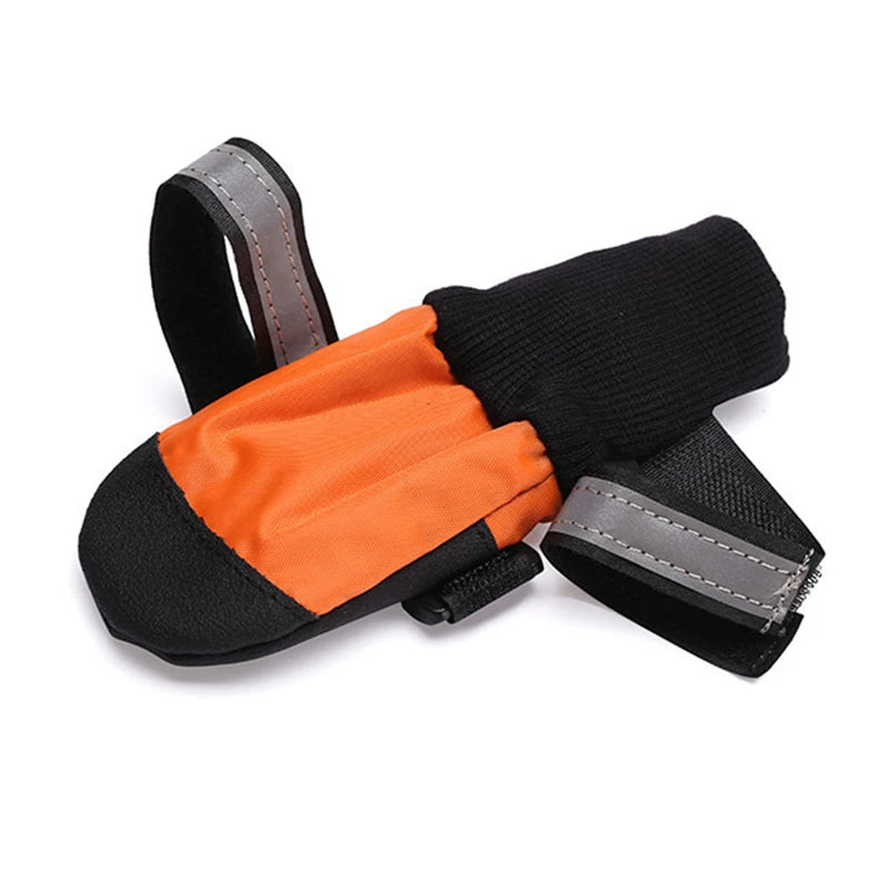 Waterproof Anti Slip Dog Snow Boots Reflective Camouflage