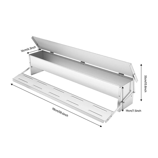 Automatic Chicken Feeder Large Capacity Poultry Trough For Farms