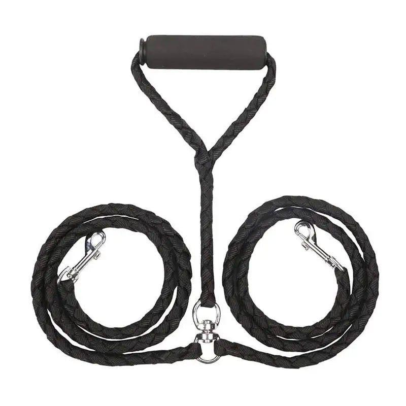 NONECN Double Pet Leash For Two Dogs AntiTangle Walking Solution