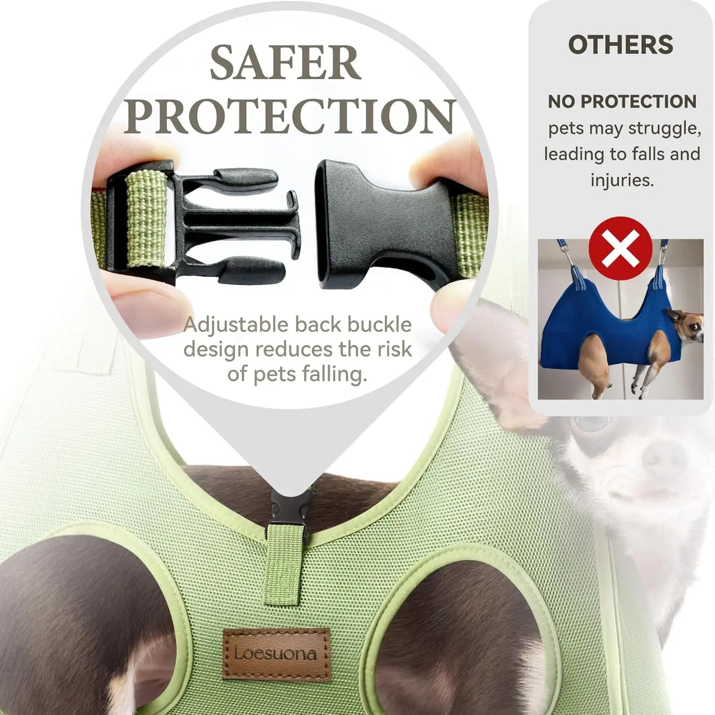 Dog Grooming Hammock Nail Trimming Sling for Small Pets