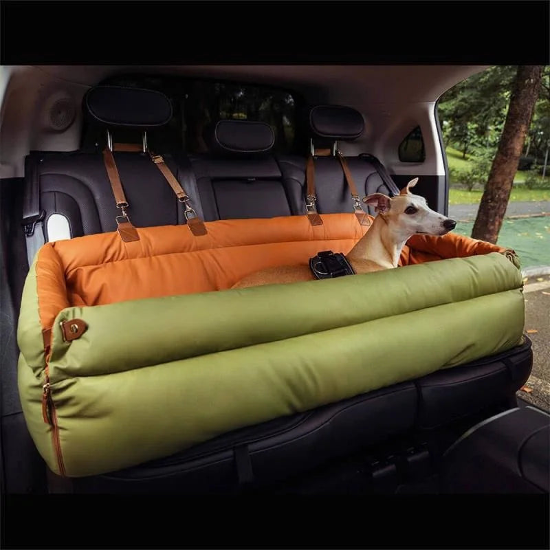 Foldable Travel Pet Car Seat Bed For Cats And Dogs Dual Use Anti Slip Comfort