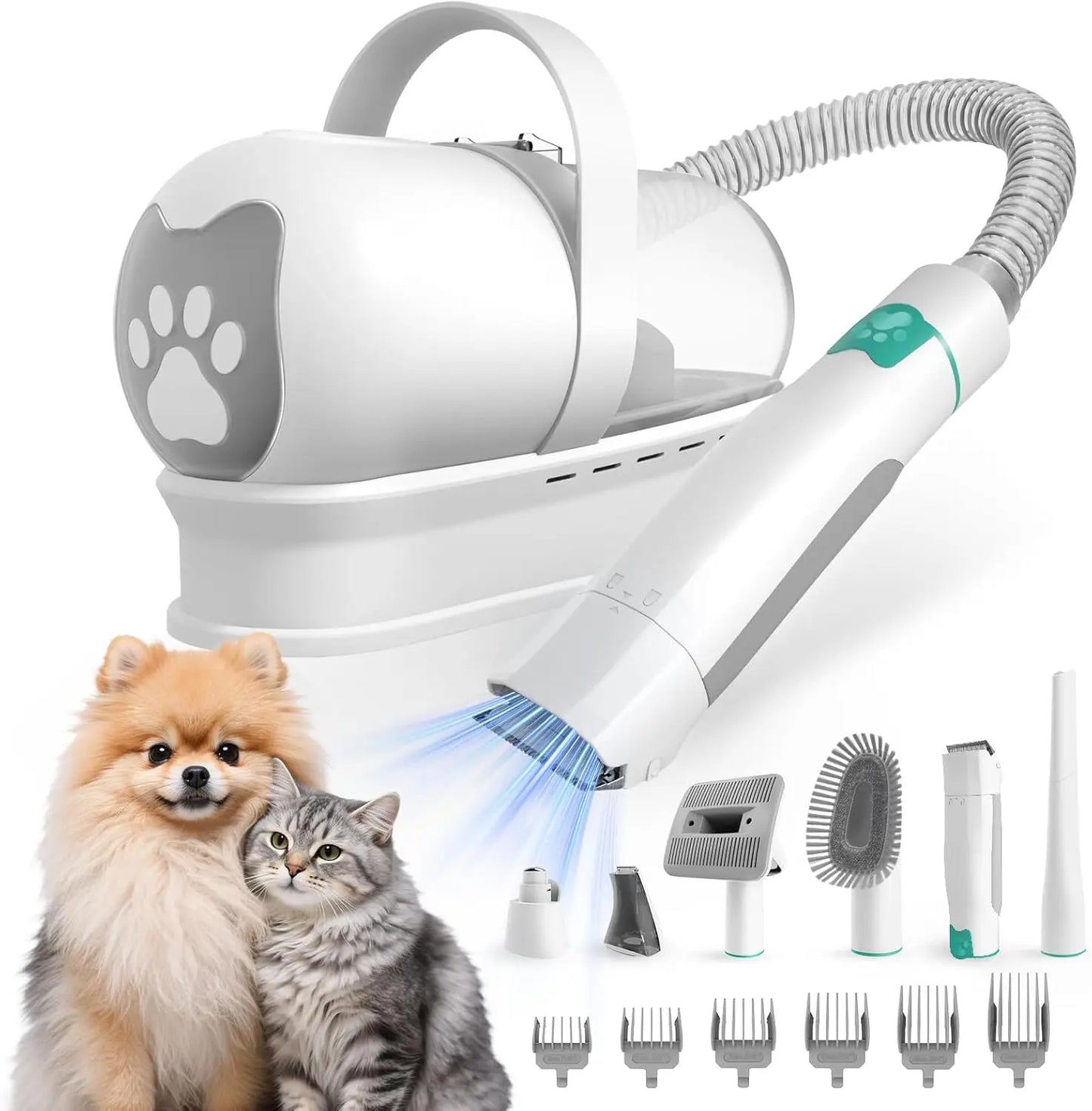 Dog Grooming Kit With Vacuum Clipper Six Tools For Dogs
