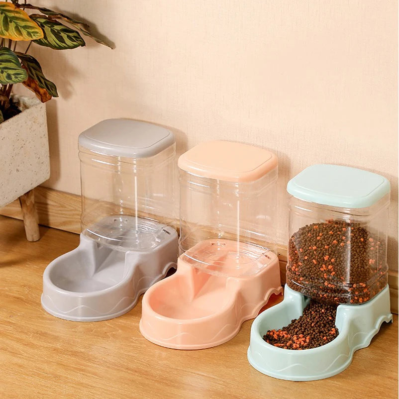 Pet Automatic Feeder And Water Bowl For Cats And Dogs