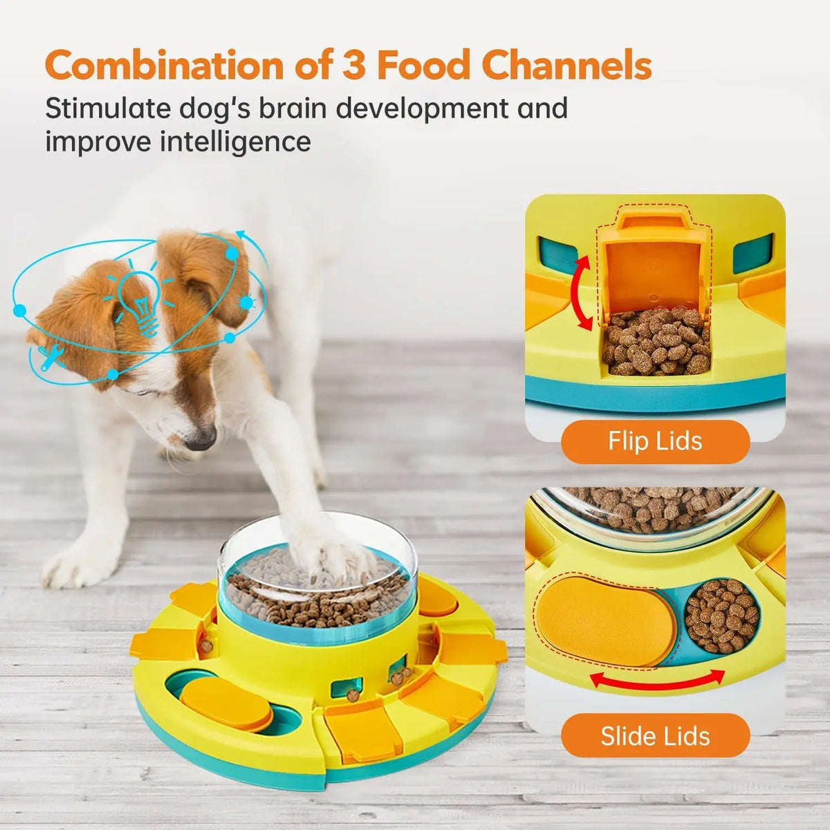Double Layer Dog Puzzle Toy Interactive Slow Feeder