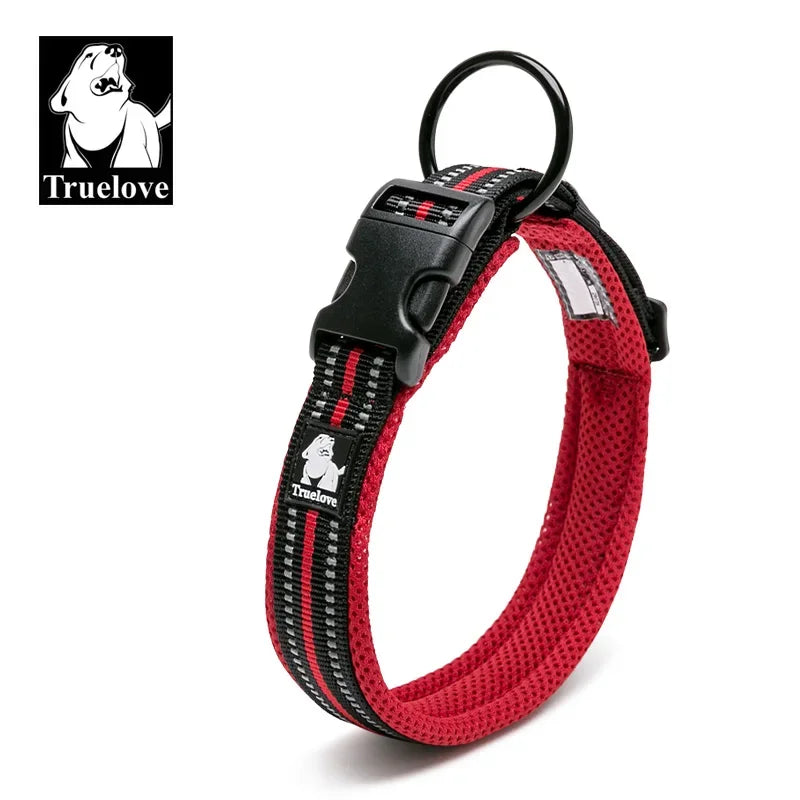 Truelove Pet Dog Collar Nylon Adjustable Padded Reflective
