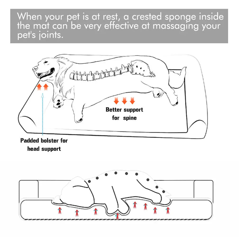 BINGOPAW Orthopedic Dog Bed Cushion With Removable Cover