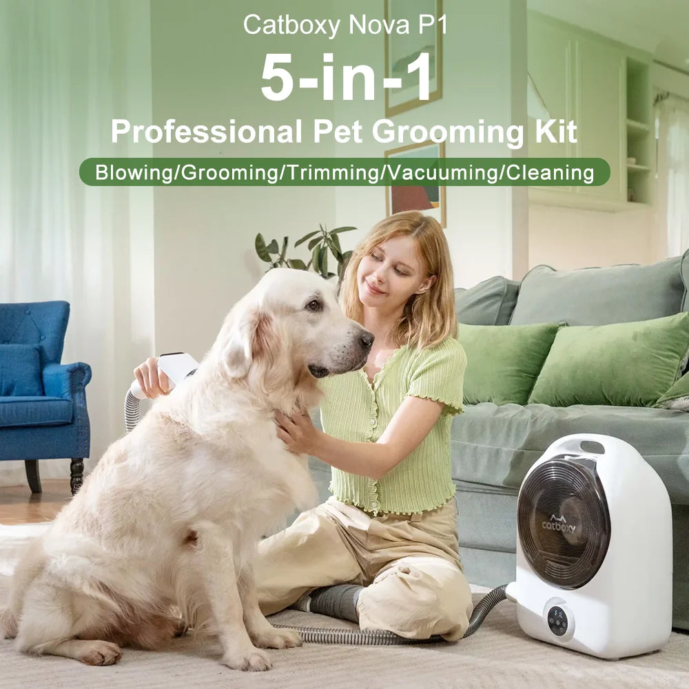 Professional Pet Grooming Vacuum With Quiet Air Blower