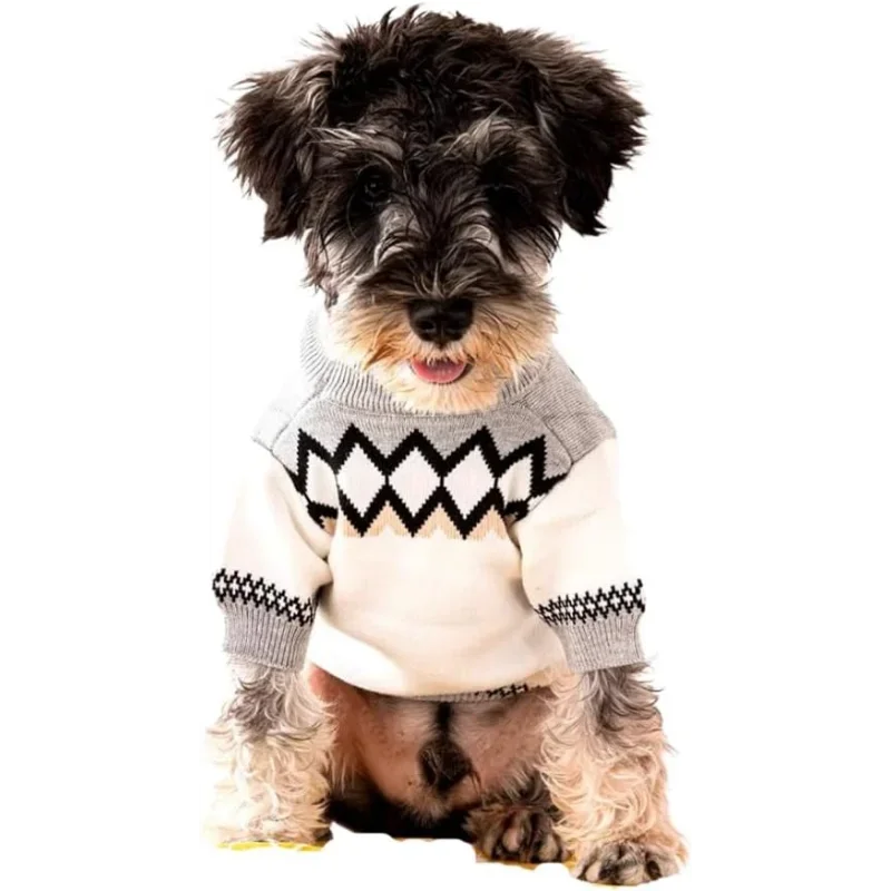 NONECN Designer Dog Clothes Sweater Shirt Outfit For Teacup Dogs
