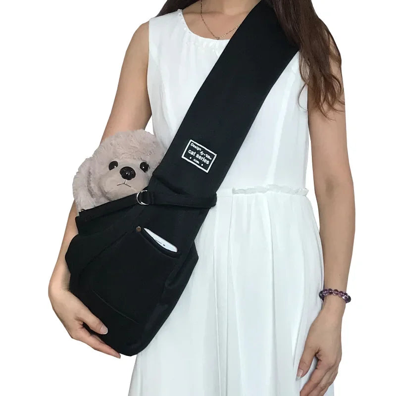 Comfortable Crossbody Pet Carrier Sling Bag For Dogs And Cats