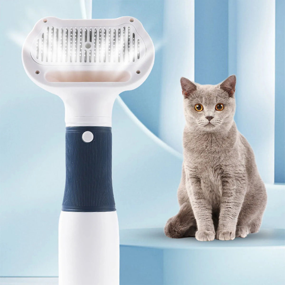 Pet Dryer Brush Low Noise Grooming For Cats And Dogs