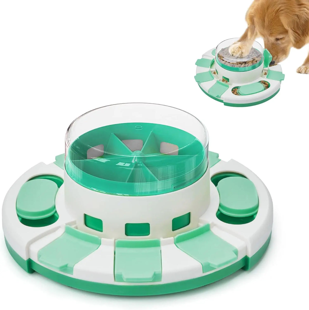 Double Layer Dog Puzzle Toy Interactive Slow Feeder