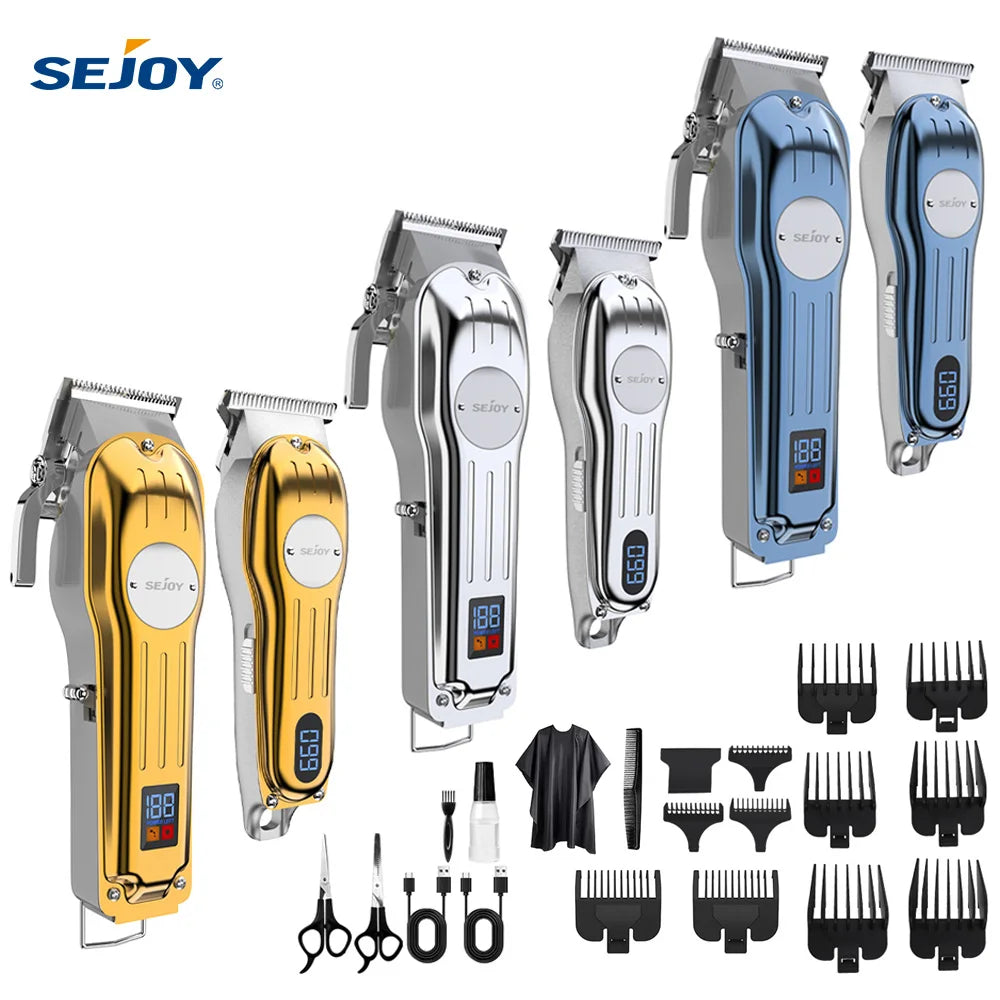 Sejoy Professional Hair Clipper Set Cordless Rechargeable For Men