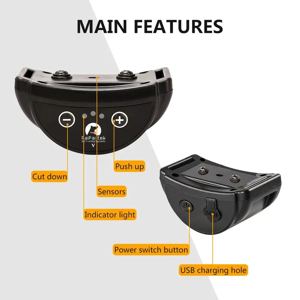 Dog Bark Collar Rechargeable Anti Bark Vibration Training Collar