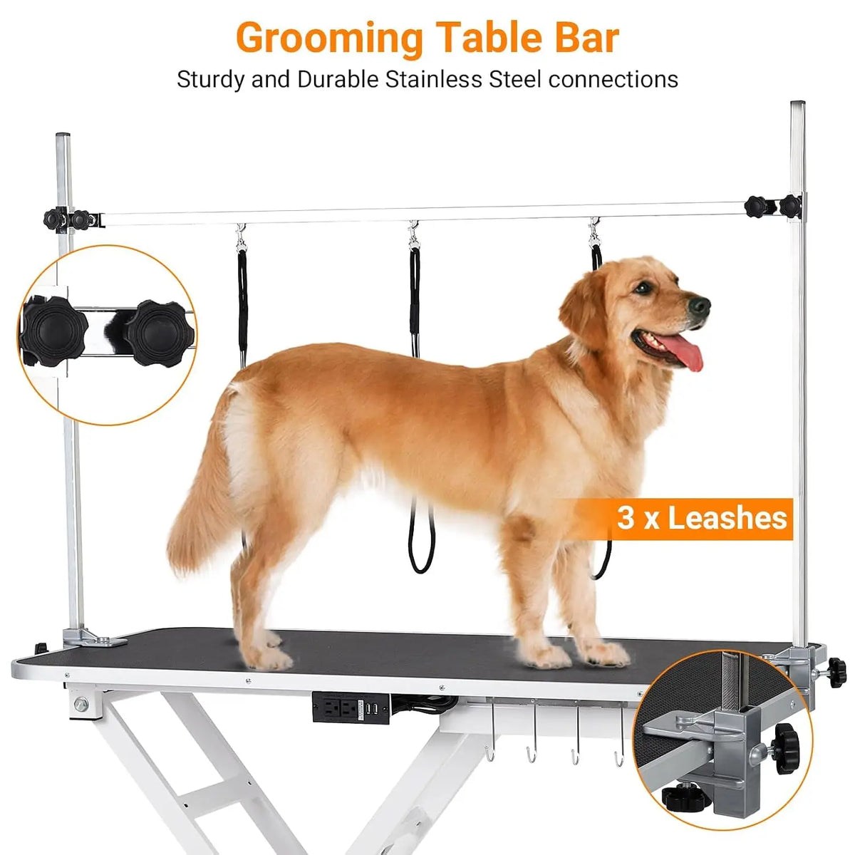 Garvee Electric Pet Grooming Table With Adjustable Height And Accessories