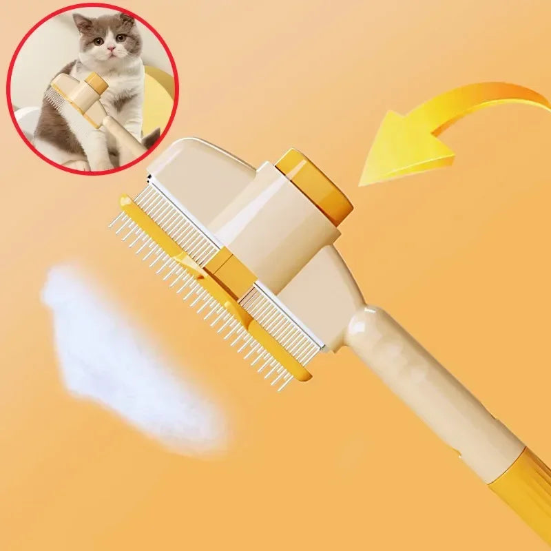 Self Cleaning Dog Grooming Comb One Button Pet Hair Remover